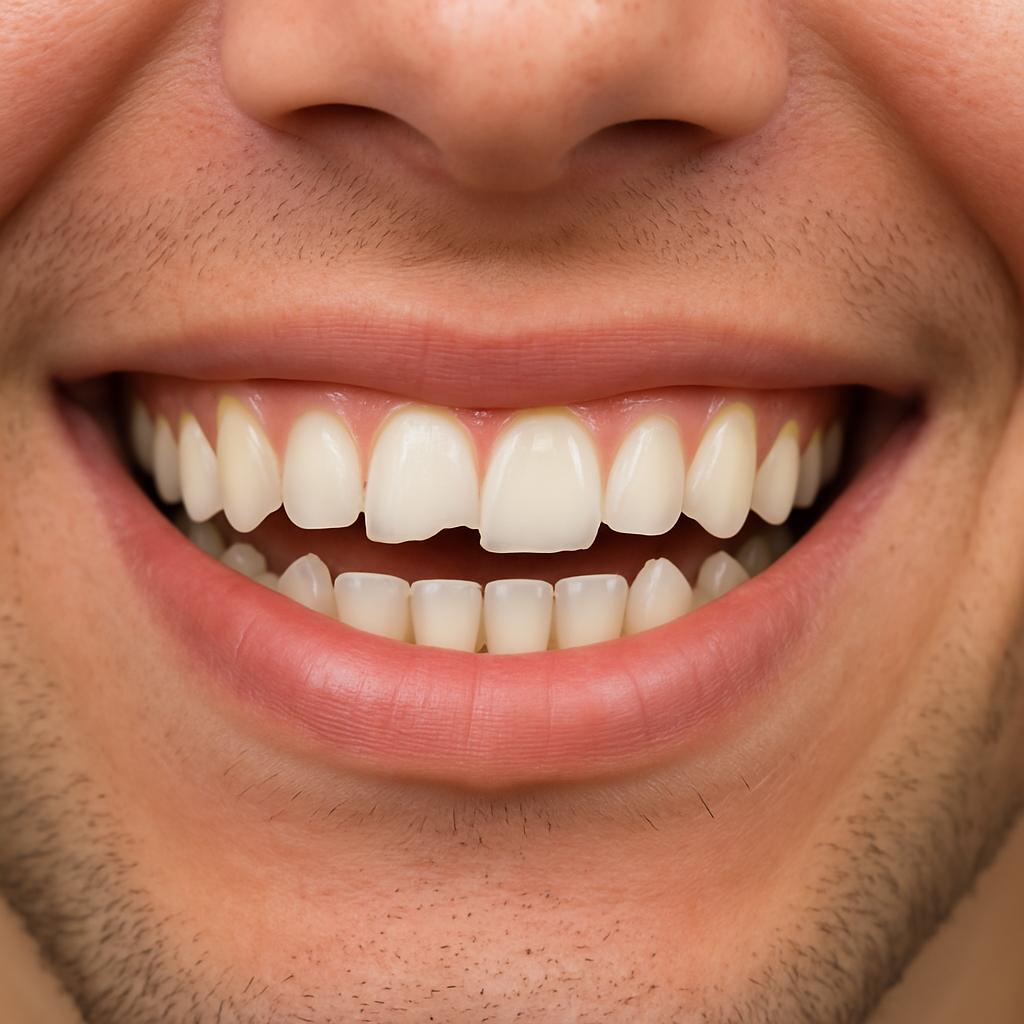 After - Chipped tooth replacement